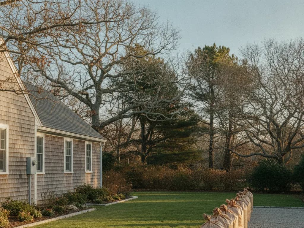 Fall Cleanup on a Cape Cod property